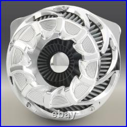Chrome Drift Cut Air Intake Filter For Harley Sportster Iron XL883 1200 XL1200L