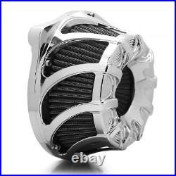 Chrome Drift Cut Air Intake Filter For Harley Sportster Iron XL883 1200 XL1200L
