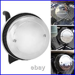 Chrome High Flow Air Filter Cleaner For Indian Chieftain Roadmaster Chief 14-21