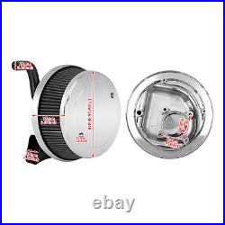 Chrome High Flow Air Filter Cleaner For Indian Chieftain Roadmaster Chief 14-21