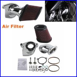 Chrome Motorcycle Air Filter Cleaner Kit For Harley Softail Touring Freewheeler