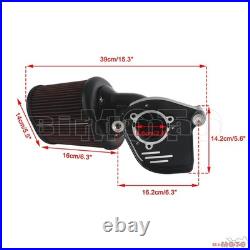 Chrome Motorcycle Air Filter Cleaner Kit For Harley Softail Touring Freewheeler
