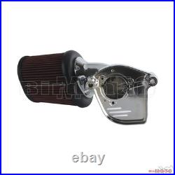 Chrome Motorcycle Air Filter Cleaner Kit For Harley Softail Touring Freewheeler