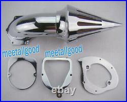 Chrome Spike Air Cleaner Intake Filter Set Fit Honda Shadow ACE VT750 Motorcycle
