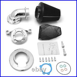 Chrome Stage 1 Cone Air Breather Filter For Harley Touring Electra Glide 01-07