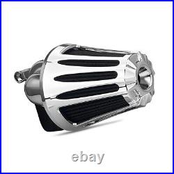 Chrome Stage 1 Cone Air Filter For Harley Dyna Super FXD Low Rider 00-15