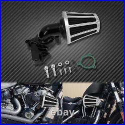 Chrome Stripe Sucker Air Cleaner Gray Air Filter Fit For Harley M8 Touring Trike