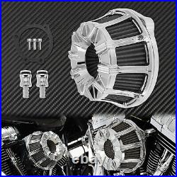 Chrome Sucker Air Filter Cleaner Fit For Harley Sportster XL 883 1200 2004-2021