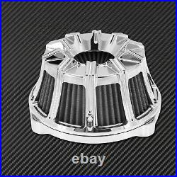 Chrome Sucker Air Filter Cleaner Fit For Harley Sportster XL 883 1200 2004-2021