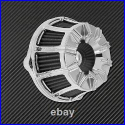 Chrome Sucker Air Filter Cleaner Fit For Harley Sportster XL 883 1200 2004-2021