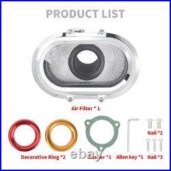 Chrome Transparent Air Cleaner Filter For Harley Touring Road King Glide 24-2025