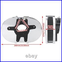 Chrome Transparent Air Cleaner Filter For Harley Touring Road King Glide 24-2025