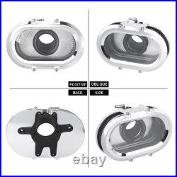 Chrome Transparent Air Cleaner Filter For Harley Touring Road King Glide 24-2025