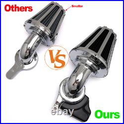 Chrome cone stage 1 Air Cleaner Filter For Harley Softail 18-22 Touring 17-22