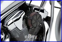 Cobra Motorcycle Air Cleaner Kit For Yamaha XV950 Bolt 13-19 Swept Black