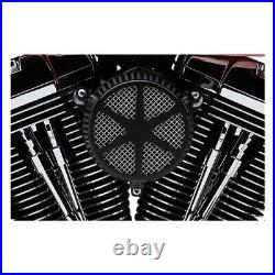 Cobra Motorcycle Motorbike Naked Air Cleaner Kit Spoke Black For 01-15 Softail