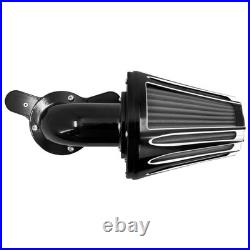 Cone Air Cleaner Filter Gray Element Fit For Harley Dyna Fat Street Bob 2000-17