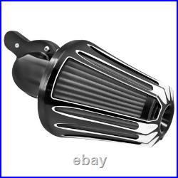 Cone Air Cleaner Filter Gray Element Fit For Harley Dyna Fat Street Bob 2000-17