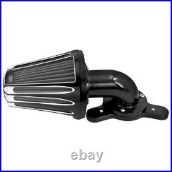Cone Air Cleaner Filter Gray Element Fit For Harley Dyna Fat Street Bob 2000-17