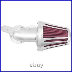 Cone Chrome Air Filter Red Intake For Harley Touring 00-07 Softail 00-2015 Dyna