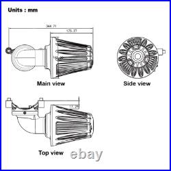 Cone Stage 1 Air Filter For Harley Sportster 1200 Nightster Xl1200N Low 91-22