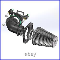 Cone Stage 1 Air Intake Filter For Harley Sportster Iron 883 Roadster 1200 91-22