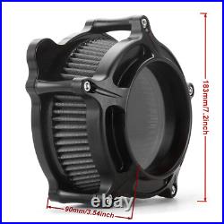 Contrast Cut See-Through Air Intake for Harley Dyna FXD Touring FLHR 2000-2007