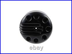 Cult-Werk Motorcycle Slotted Air Filter Cover Black Gloss For 16-20 Sportster