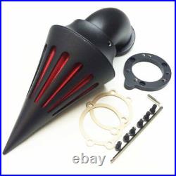 Chrome Cone Spike Air Cleaner Kit – Fits Harley Softail Dyna Touring Rocker – AC-226-CH