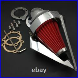 Custom Motorcycle Cone Spike Air Cleaner Intake for Harley Sportste Dyna Touring