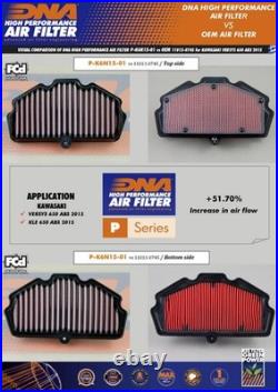DNA Air Filter Compatible for Kawasaki Ninja 650 ABS (17-23) PN P-K6N15-01
