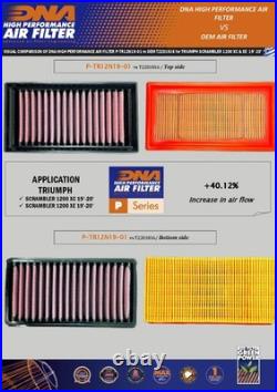 DNA Air Filter Compatible for Triumph Scrambler XE 1200 (19-25) PN P-TR12N19-01