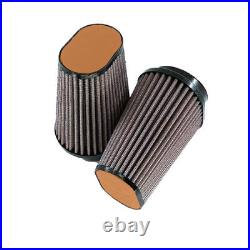DNA Air Filter Oval, Clamp On 62mm Inlet for BMW R9T (14-17) LightBrown
