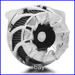 Drift Cut Chrome Air Filter For Harley Touring Road King 08-16 Softail 2016-2017 Drift Cut Chrome Air Filter For Harley Touring Road King 08-16 Softail 2016-2017