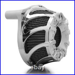 Drift Cut Chrome Air Filter For Harley Touring Road King 08-16 Softail 2016-2017 Drift Cut Chrome Air Filter For Harley Touring Road King 08-16 Softail 2016-2017