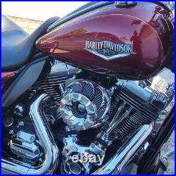 Drift Cut Chrome Air Filter For Harley Touring Road King 08-16 Softail 2016-2017 Drift Cut Chrome Air Filter For Harley Touring Road King 08-16 Softail 2016-2017