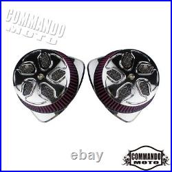 Dual Big Sucker Air Filter Cleaner For Suzuki Boulevard M109R VZR M1800 C1800