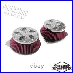 Dual Big Sucker Air Filter Cleaner For Suzuki Boulevard M109R VZR M1800 C1800