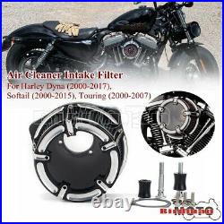 Exposed Air Cleaner Intake Filter Kit For Harley Dyna Street Bob FXST FXSB 00-17