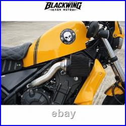 Fake Air Filter Kit Stainless Steel Black For Honda rebel cmx 300 500 17-2025
