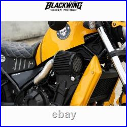 Fake Air Filter Kit Stainless Steel Black For Honda rebel cmx 300 500 17-2025