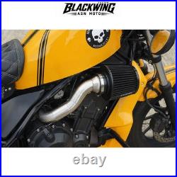 Fake Air Filter Kit Stainless Steel Black For Honda rebel cmx 300 500 17-2025