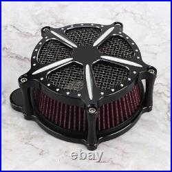 Fitting Motorcycle CNC Aluminum Crafts Air Filters Cleaner Filter Fit For FXDLS