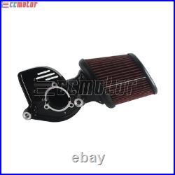 For Harley M8 Softail Touring Glide Heavy Breather Air Cleaner Intake Filter Kit