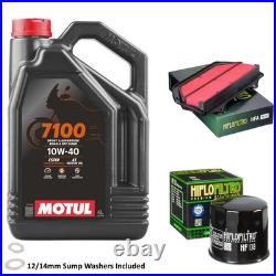 GSXR 750 Air Oil Filter Kit Motul 7100 10w40 4L Suzuki GSXR 750 2016