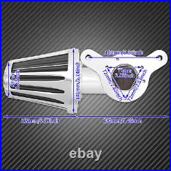 Gauge Sucker Air Filter Stage One Cleaner Chrome Intake Fit For Harley Touring