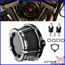 Gray Motorcycle Air Filter System Kit For Harley Touring 2017-up Softail 2018
