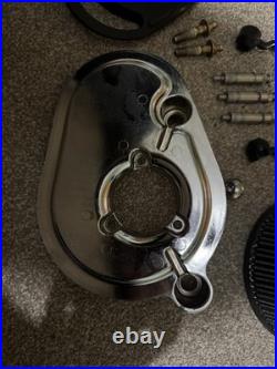 Harley Davidson 103 Stage 1 Air cleaner Filter Complete Kit Chrome Dyna + More