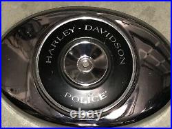 Harley Davidson Motorcycle Police Chrome Air Cleaner Breather Cover