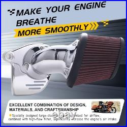 Heavy Breather Air Cleaner Intake Filter For harley touring Glide softail 17-22